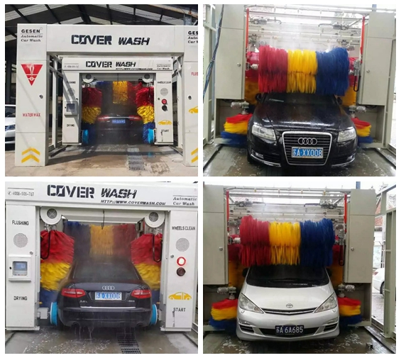 南京市江浦區(qū) 浦口雨山路 地鐵站4號口龍展汽車維修中心安裝凱沃龍門七刷電腦洗車設備