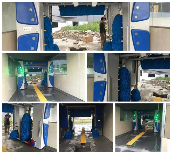 嘉興市南湖區(qū)解放街道大型車(chē)輛汽車(chē)修理美容站安裝 中國(guó)溫州凱沃歐標(biāo)龍門(mén)7刷全自動(dòng)電腦洗車(chē)設(shè)備